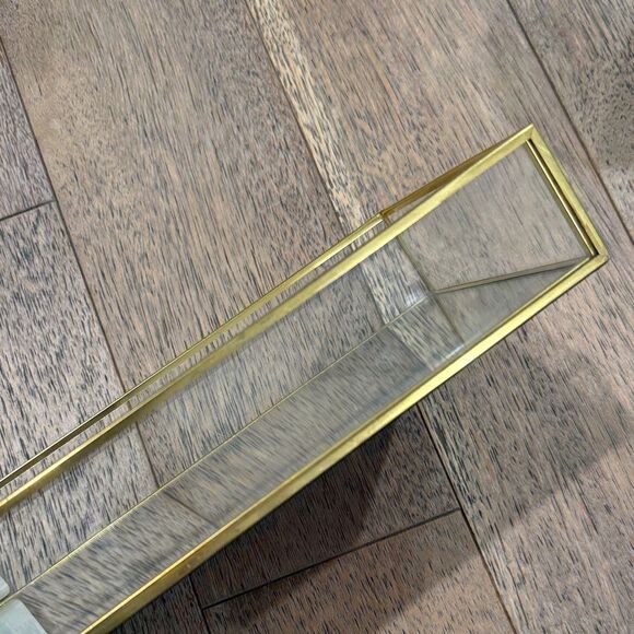 Gold and Glass Vanity Tray - Picture 3 of 3